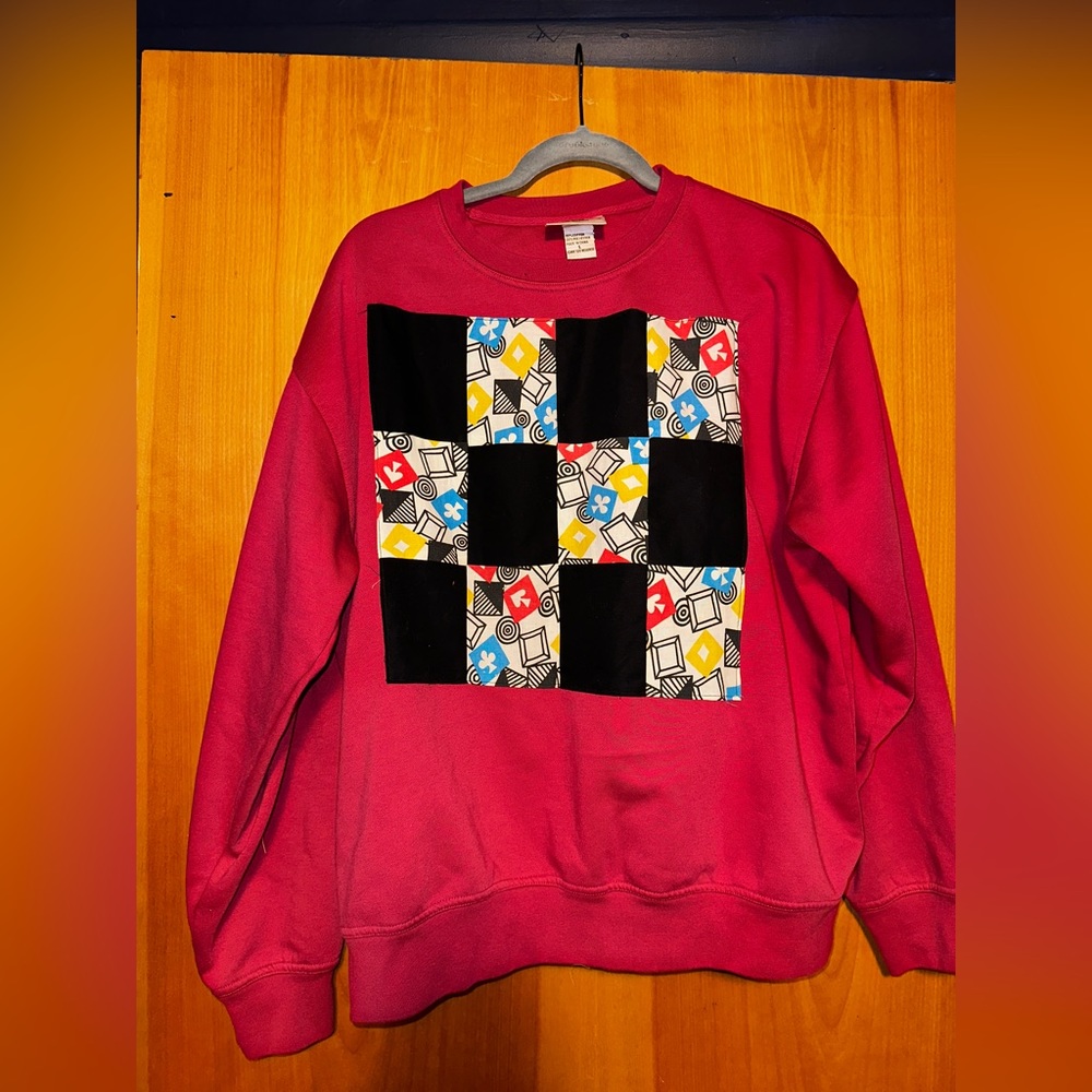 Patchwork Crewneck - image 1